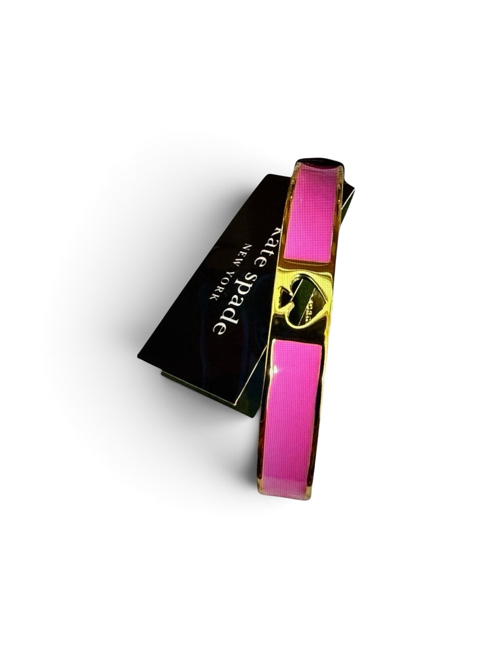 kate spade Pink and Gold Enamel Hair Clip